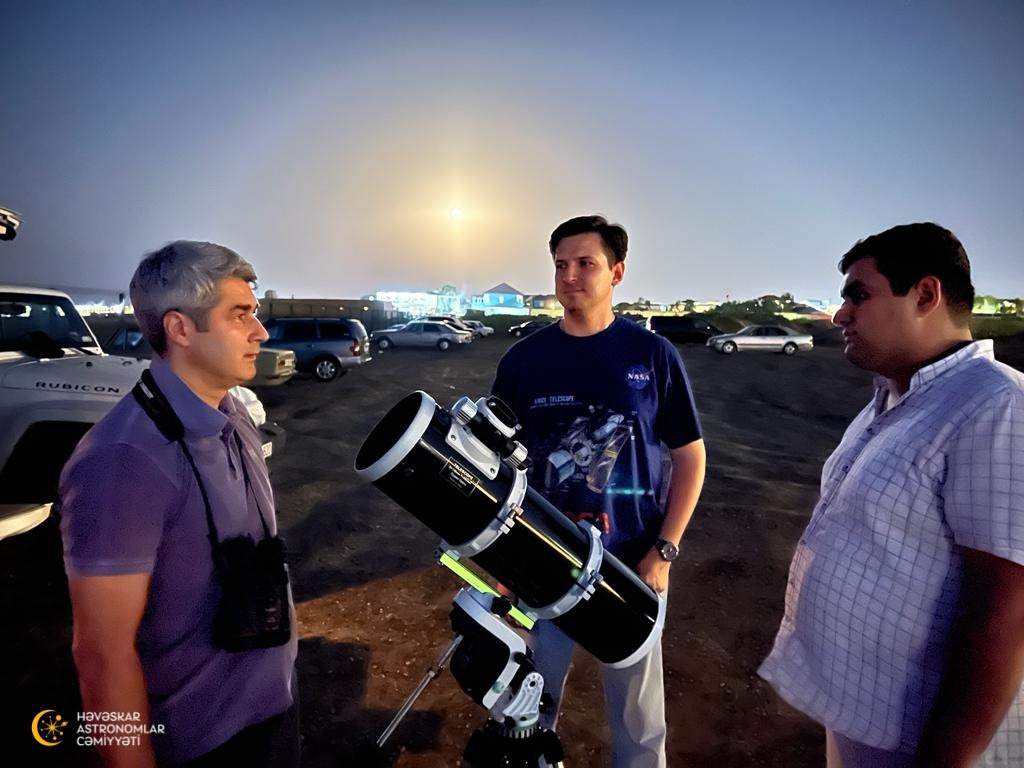 Olimpiada iştirakçılar üçün müşahidə təşkil olundu. Həvəskar Astronomlar Cəmiyyəti — Astronomy.az