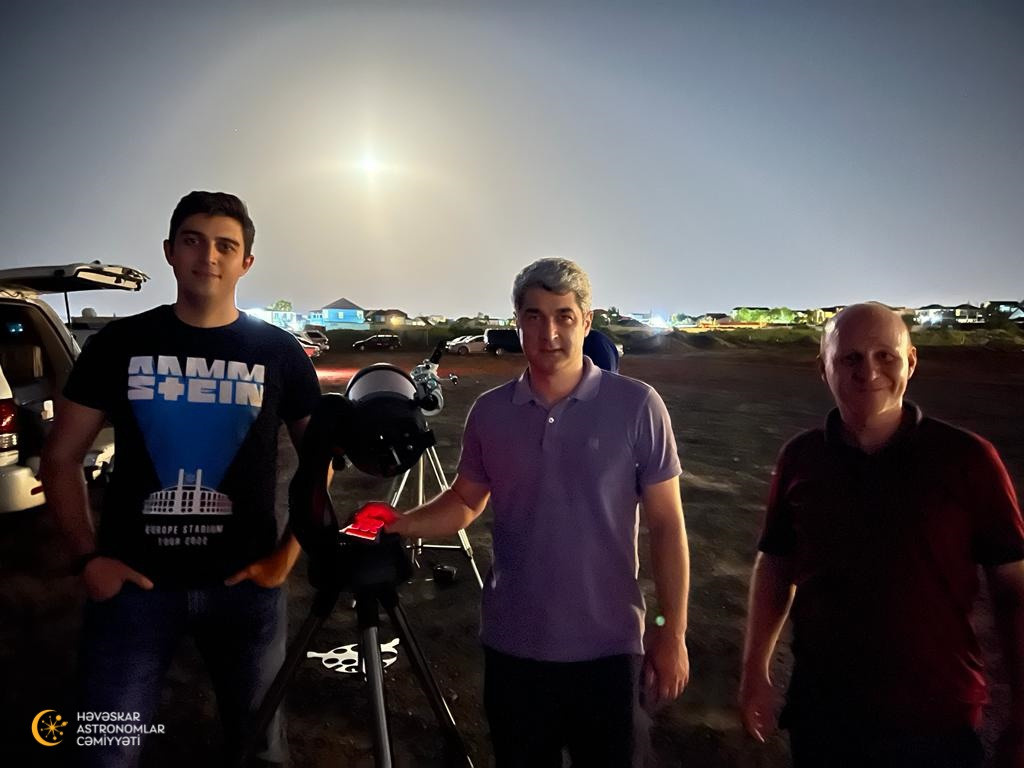 Olimpiada iştirakçılar üçün müşahidə təşkil olundu. Həvəskar Astronomlar Cəmiyyəti — Astronomy.az