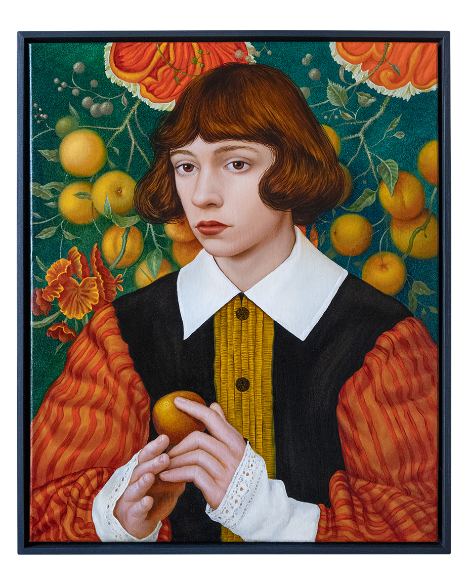 Portrait with a Peach. ELEN BEZHEN