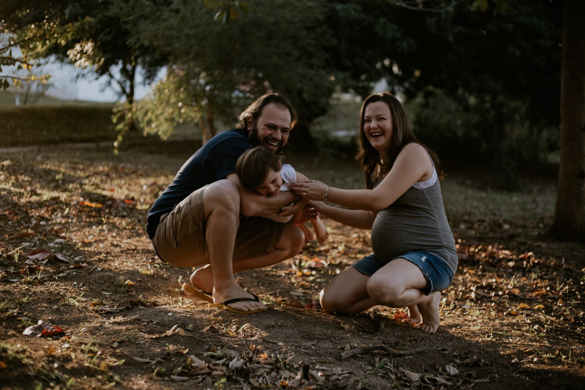 Luana, Victor e Theo a espera de Luísa. Fotógrafa de Eventos em São Paulo e Sorocaba Kika Damasceno