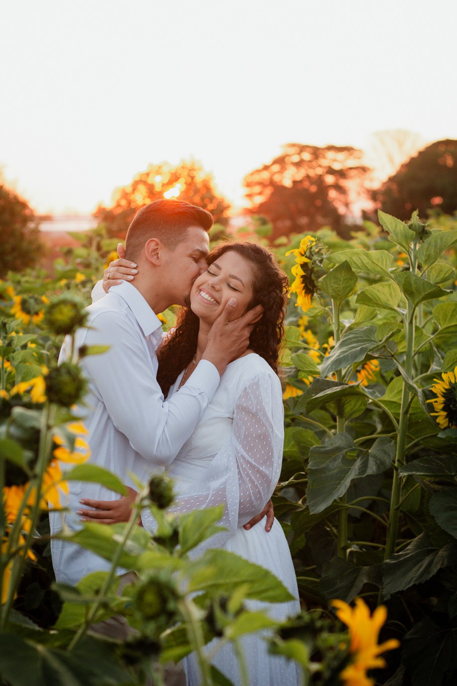 Ensaio de Casal em Holambra no Campo de Flores e Pôr do Sol | Joyce Maria Fotografia. Joyce Maria Fotografia | Fotógrafa em Holambra