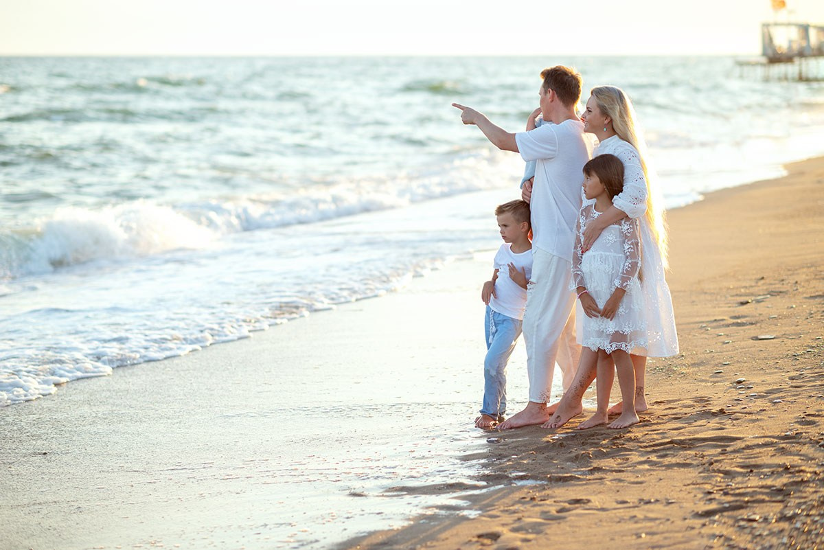 Семейная фотосессия на море. Фотограф Анталия, Кемер, Белек, Сиде Дарья Кая