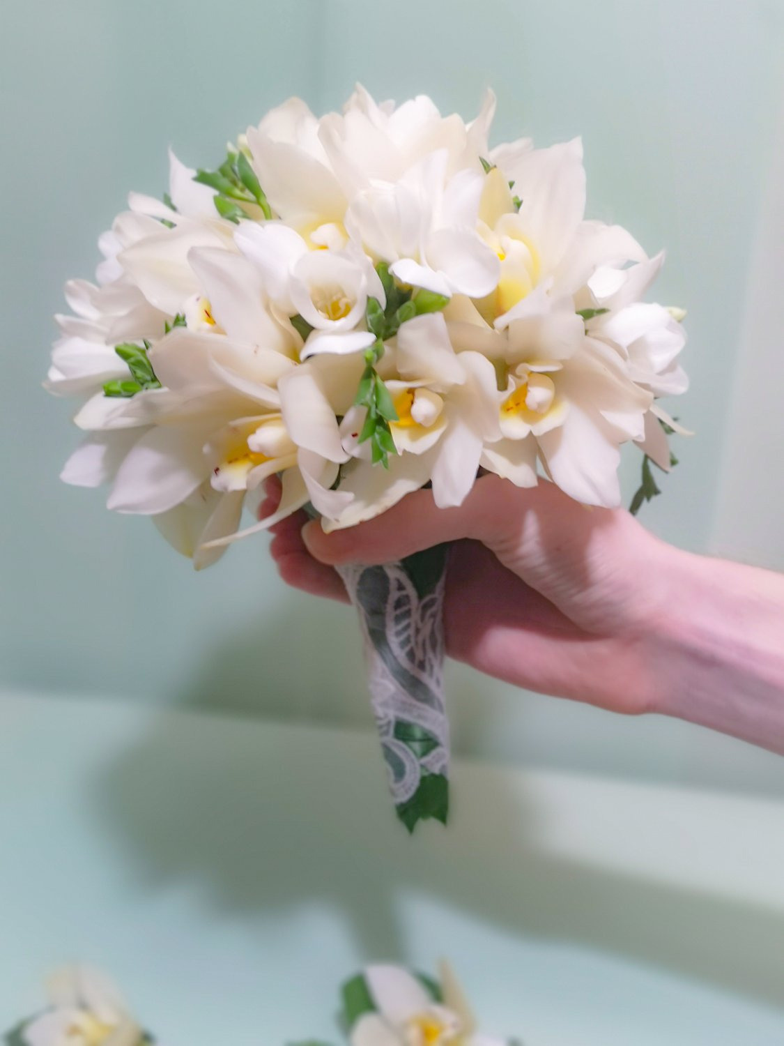 Līgavas pušķi baltos toņos. Event design, decoration, floristry, gift, Irina Novika, Riga, Latvia