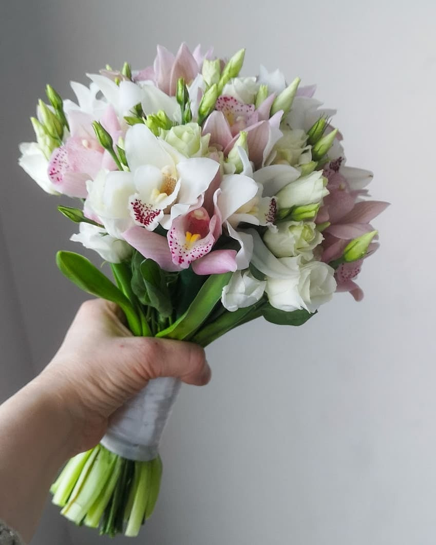 Līgavas pušķi rozā toņos. Event design, decoration, floristry, gift, Irina Novika, Riga, Latvia