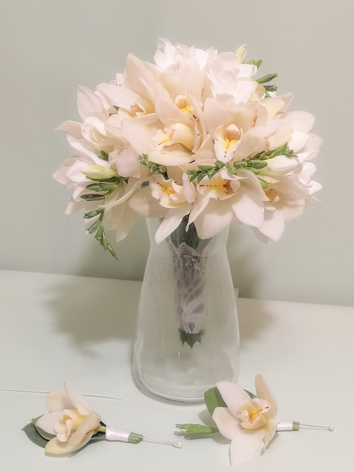 Līgavas pušķi baltos toņos. Event design, decoration, floristry, gift, Irina Novika, Riga, Latvia