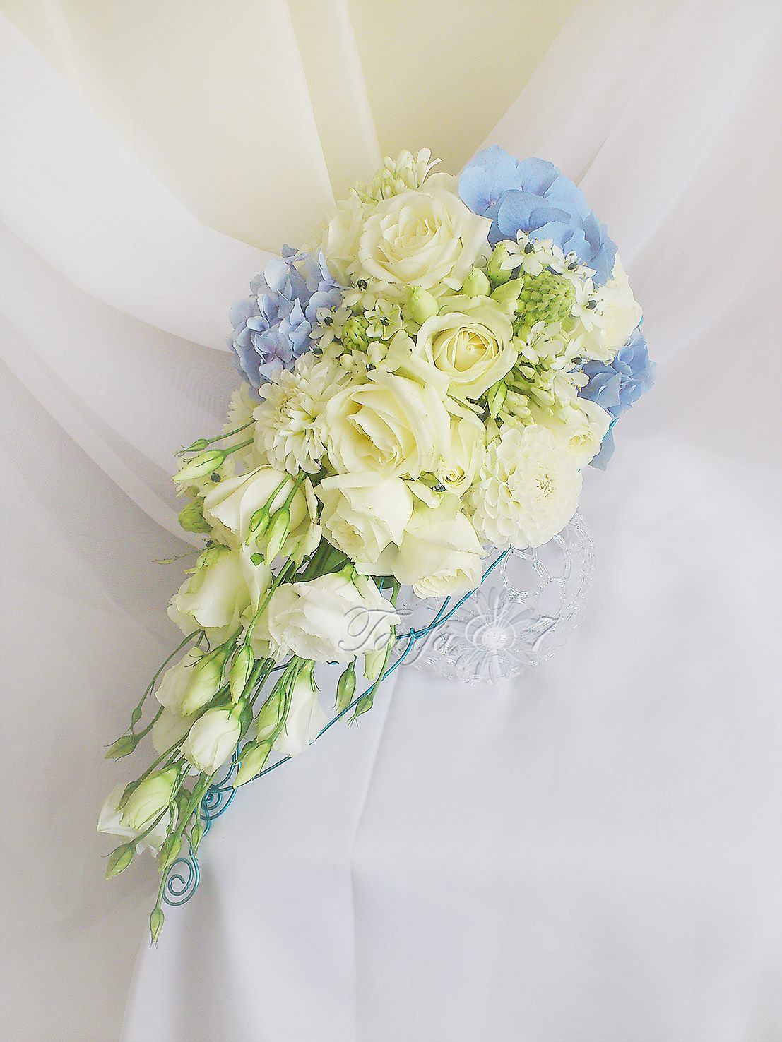 Līgavas pušķi zilos toņos. Event design, decoration, floristry, gift, Irina Novika, Riga, Latvia