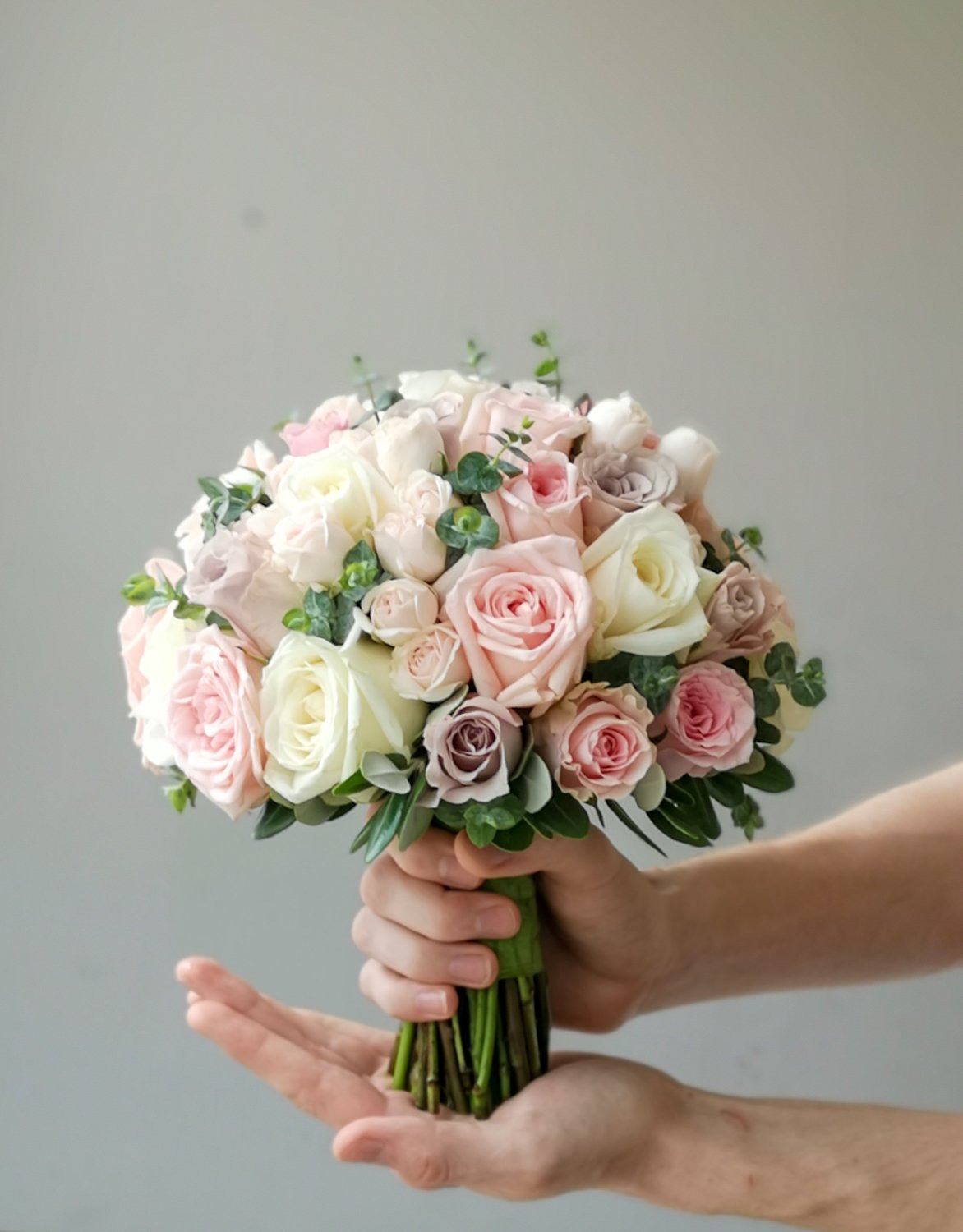 Līgavas pušķi rozā toņos. Event design, decoration, floristry, gift, Irina Novika, Riga, Latvia