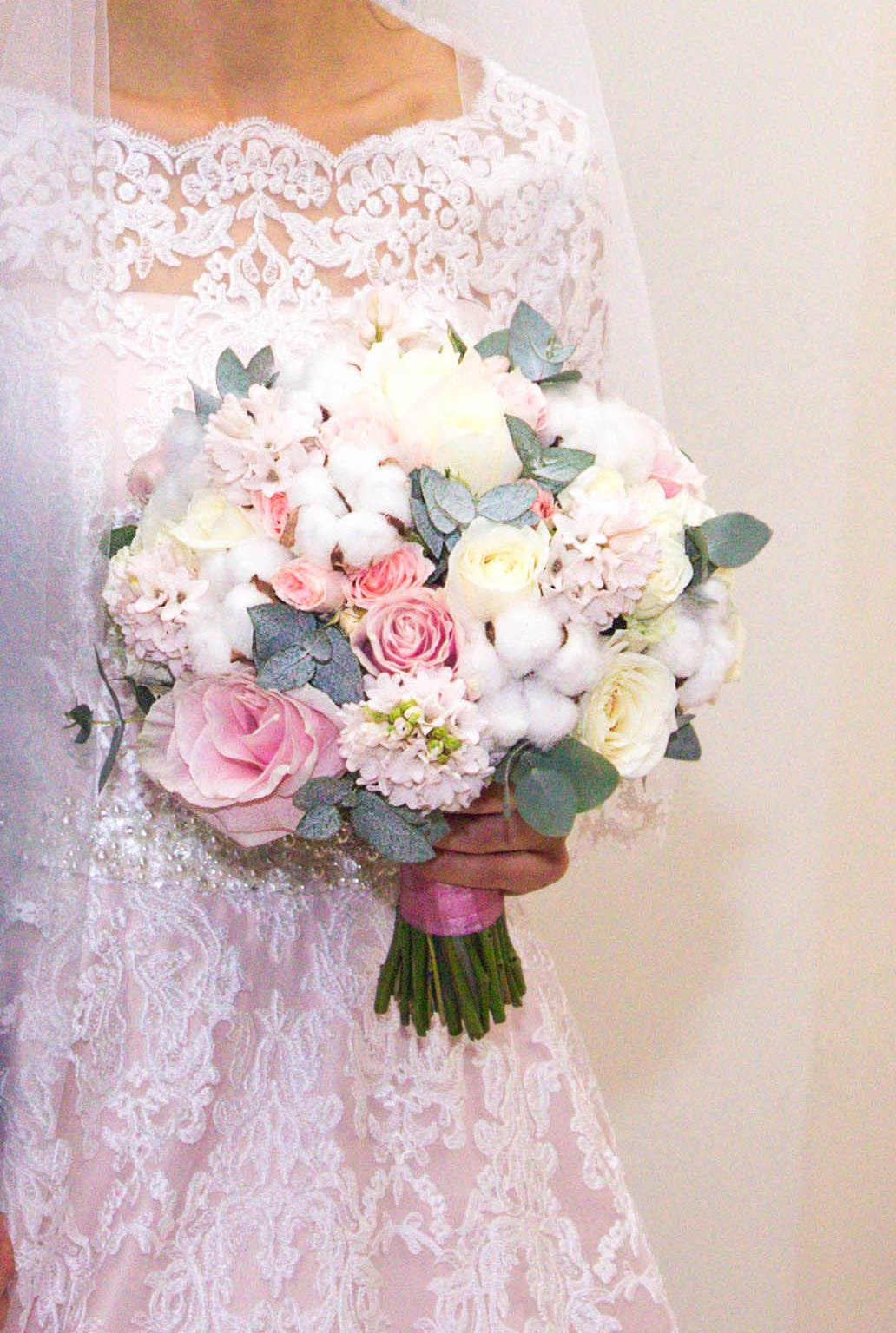 Līgavas pušķi rozā toņos. Event design, decoration, floristry, gift, Irina Novika, Riga, Latvia