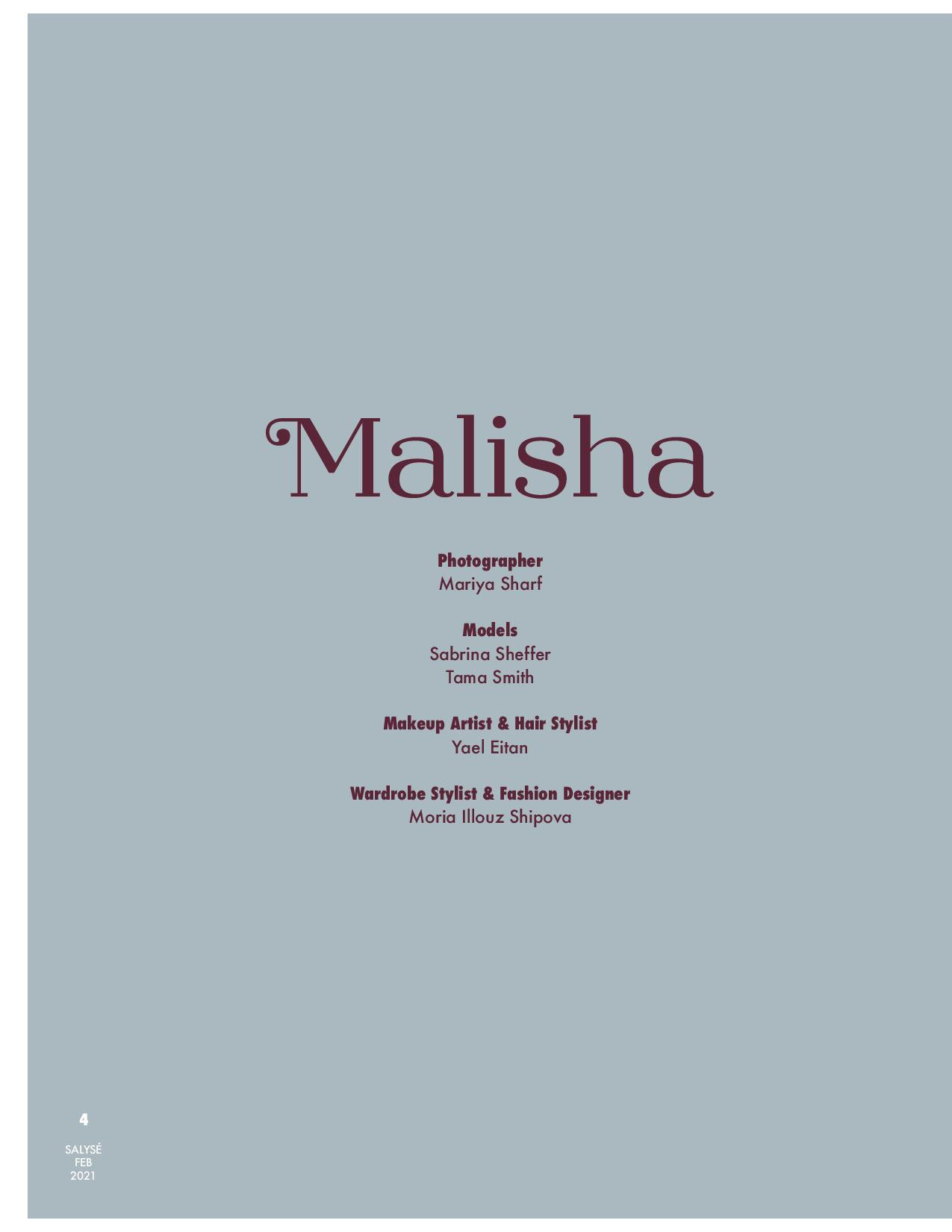 Malisha. Mariya Masha Sharf — photographer based in Tel-Aviv