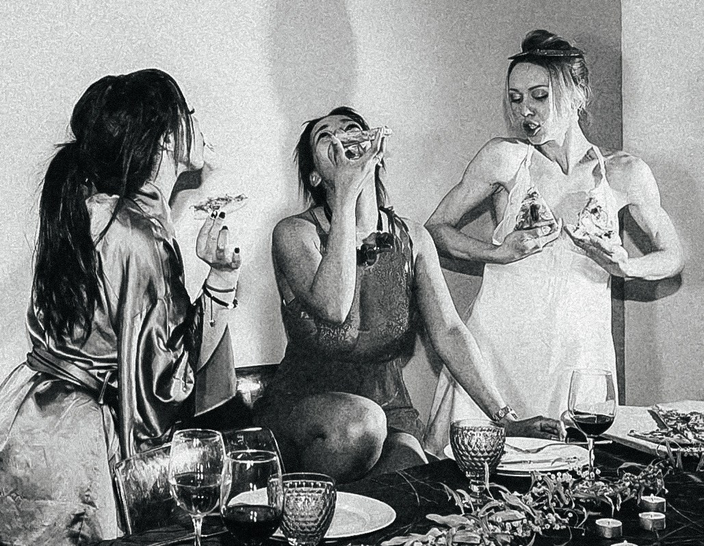 Girls meeting. Portrait photographer in Europe. Aurora Balear in Balearic Islands, woman portrait photographer. Work in Spain