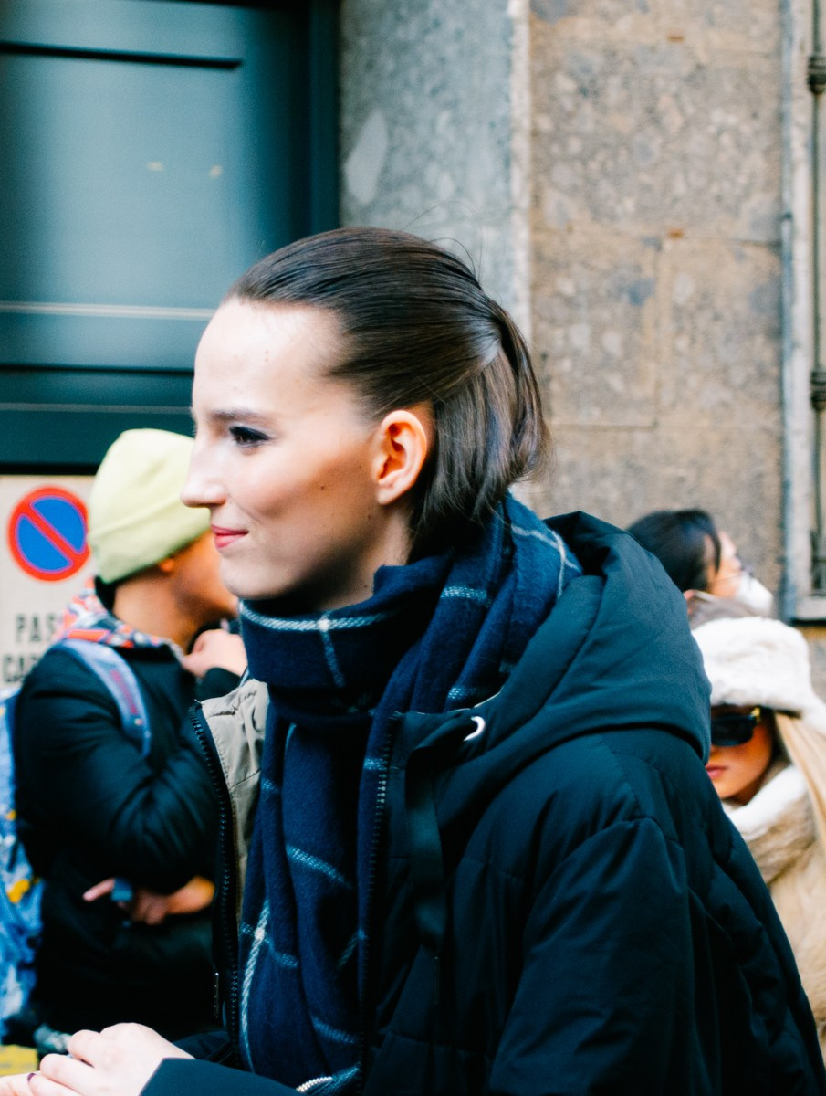Street style in Milan. Milano Fashion Week