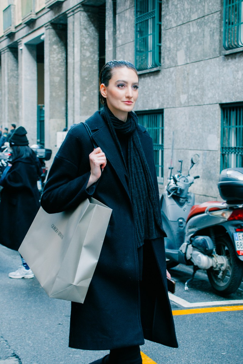 Street style in Milan. Milano Fashion Week