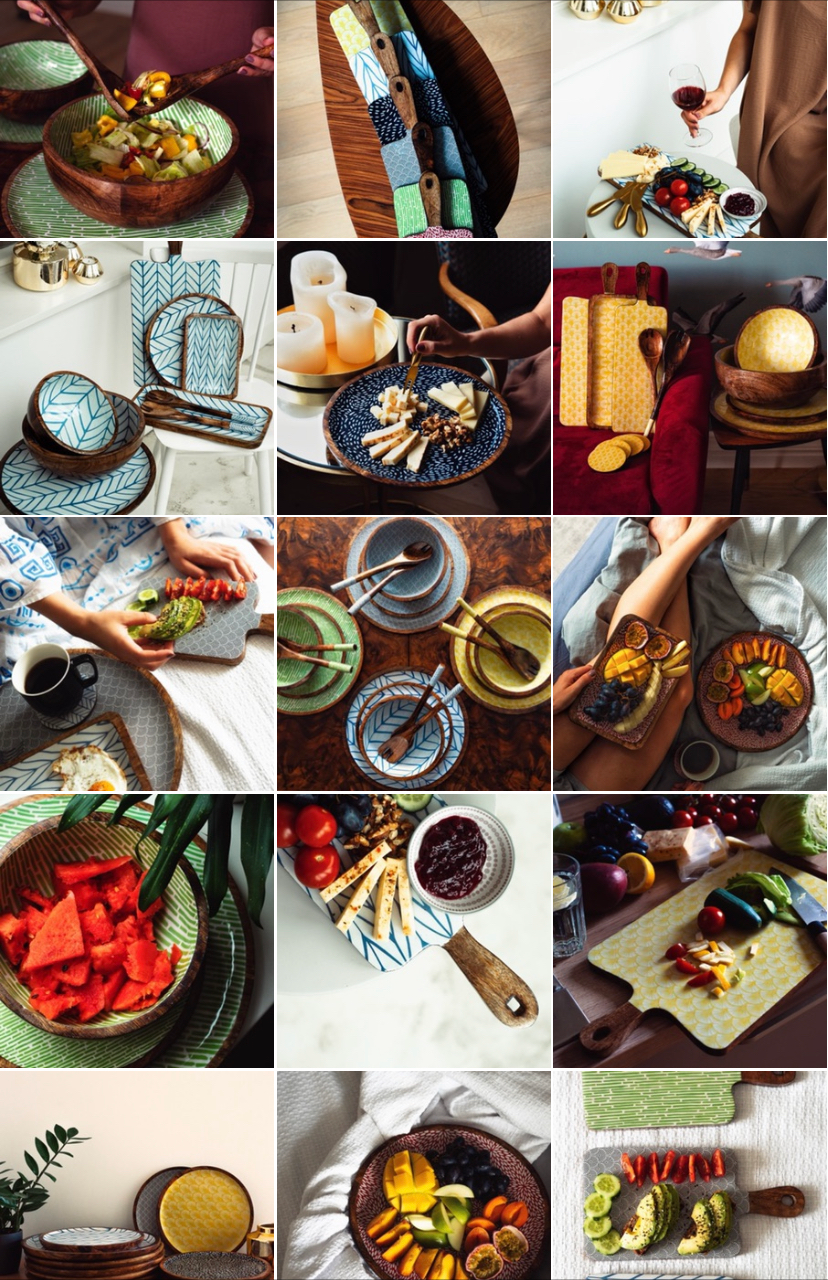 Mango wood dishes “Curator”