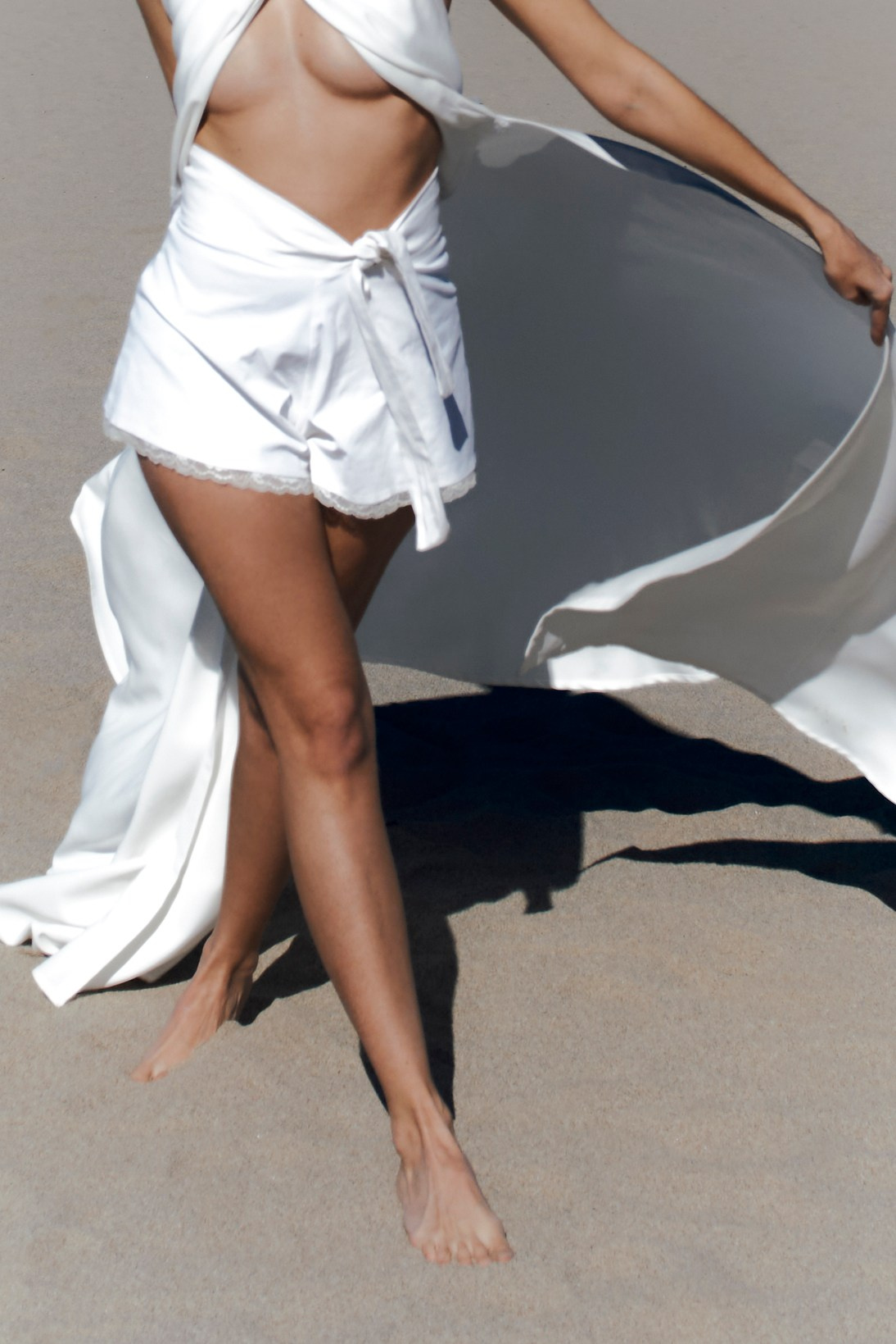 Shooting for a clothing brand by the ocean in Los Angeles