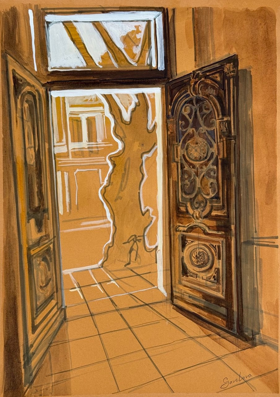 «Выход в свет» 180 ₾. Художник живописец Савелова Ольга