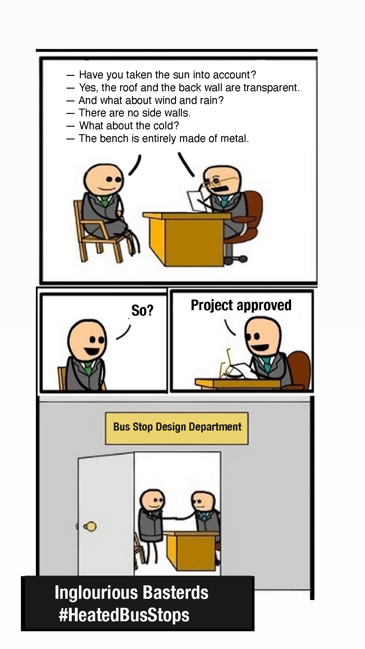 Actionism’s Political Game “Inglourious Basterds: Heated Bus Stops”. Leni Smoragdova | Transaction Art Universe | Conceptual Art