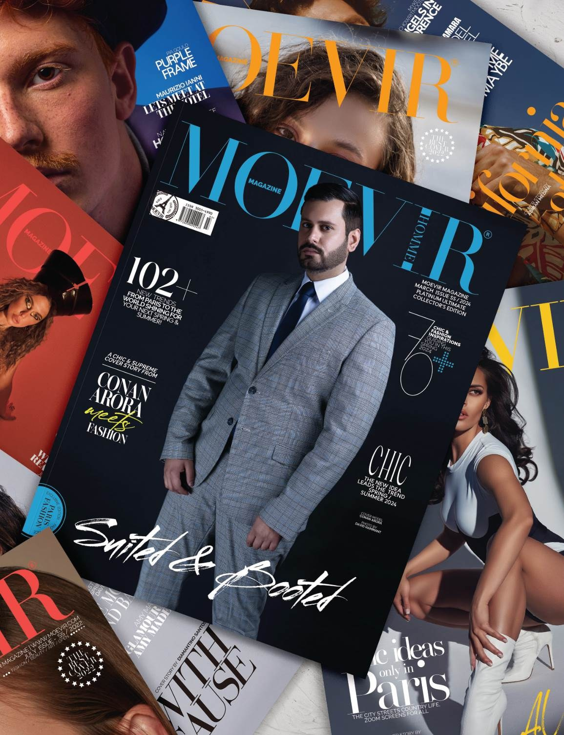 Magazine beauty cover shot enhanced with expert retouching