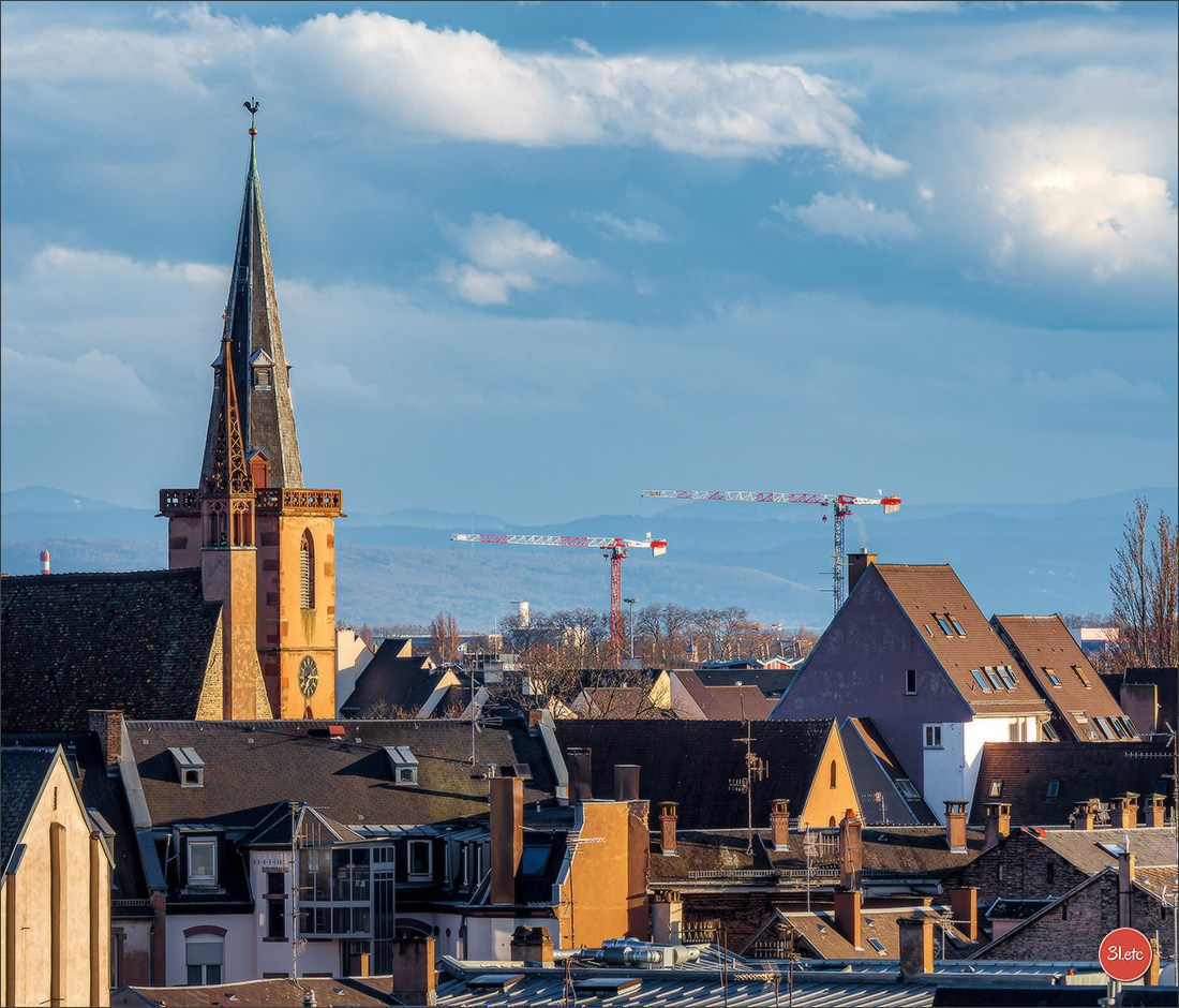 Vue de la ville un peu d'en haut. Photographe à Strasbourg | Portraits, Studio, Enfants, Événements