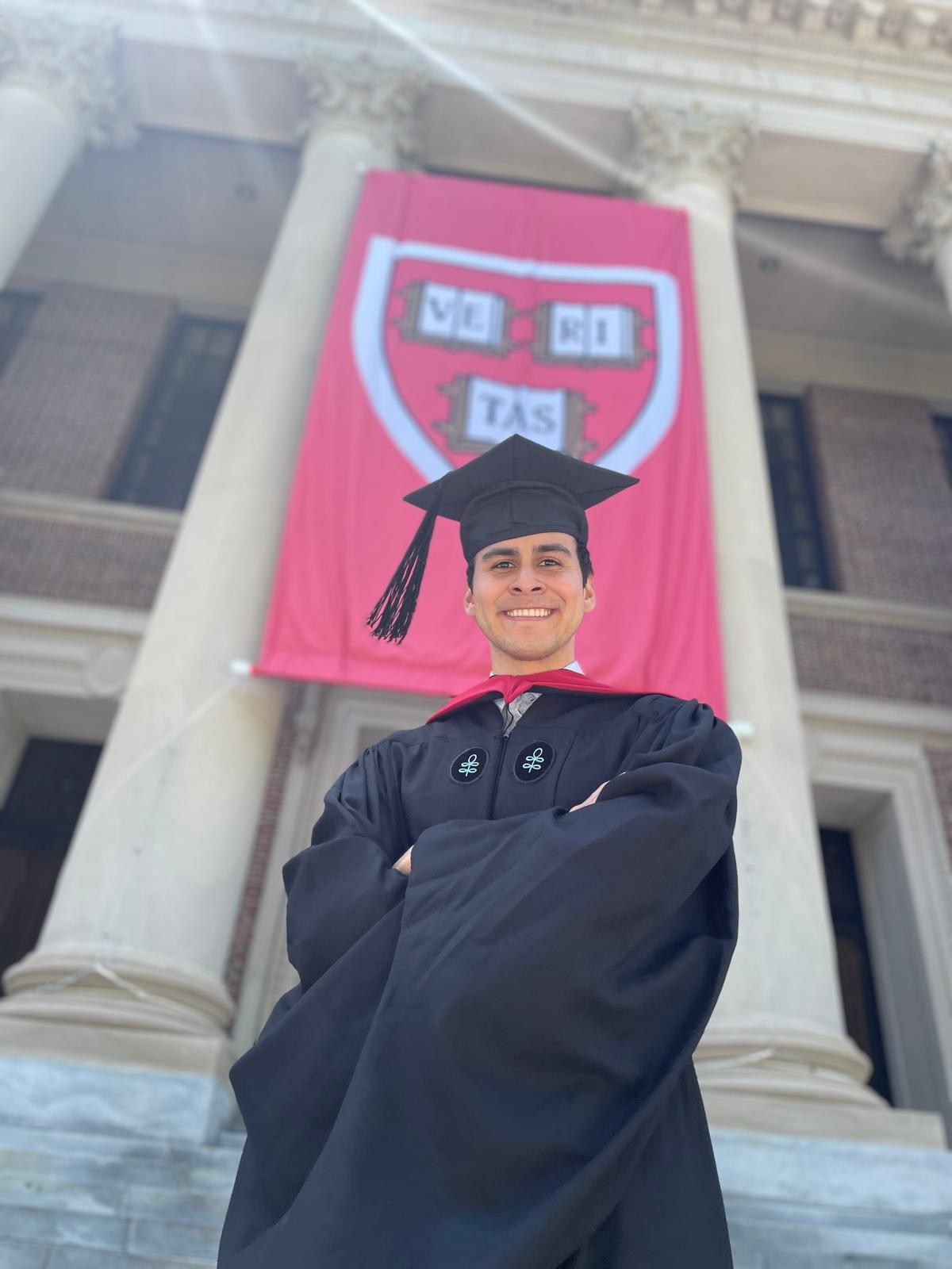 Masters graduation with Zeke. Kelly Sang, graduation and portrait photographer in Boston