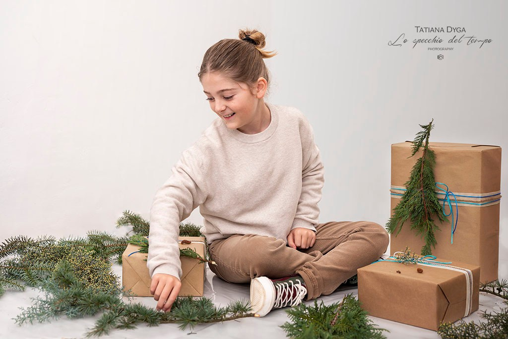 Mini sessioni «Cartolina di Natale». Lo specchio del tempo photography
