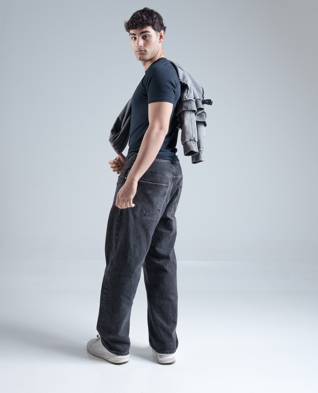 Young Model, Spanish, tall, handsome dark youth.