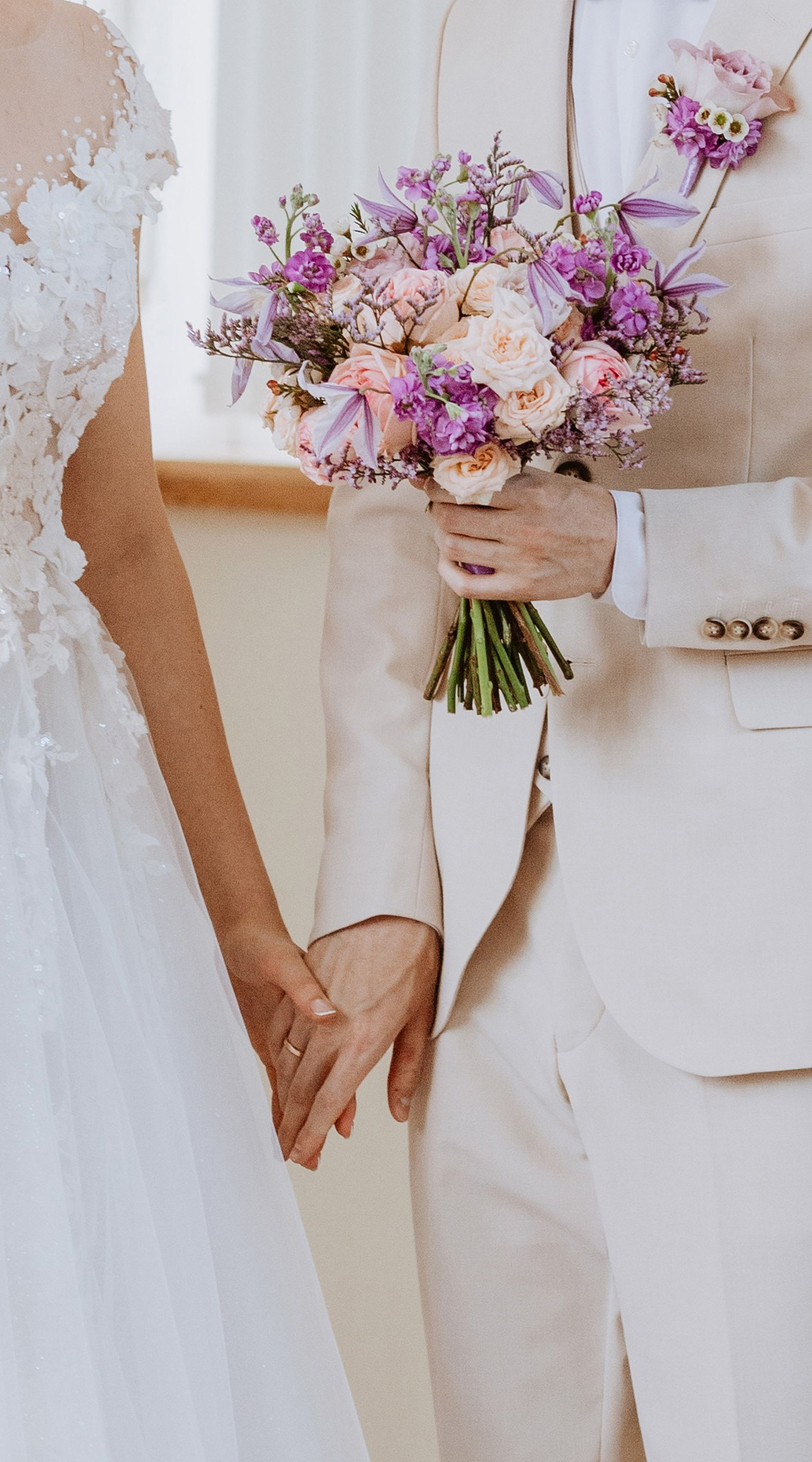 Līgavas pušķis violeta toņos. Event design, decoration, floristry, gift, Irina Novika, Riga, Latvia