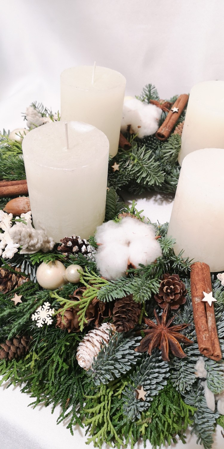 Adventes vainadziņi. Event design, decoration, floristry, gift, Irina Novika, Riga, Latvia