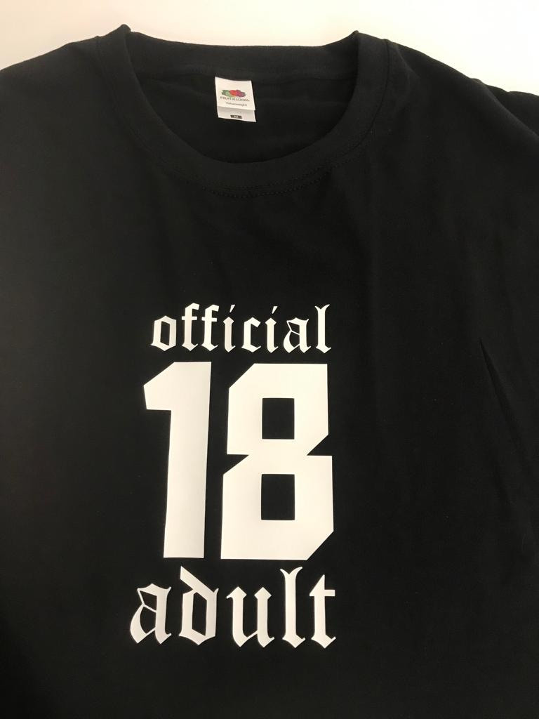 REGALO MAGLIA 18 ANNI. Stampa express Roma Tuscolana