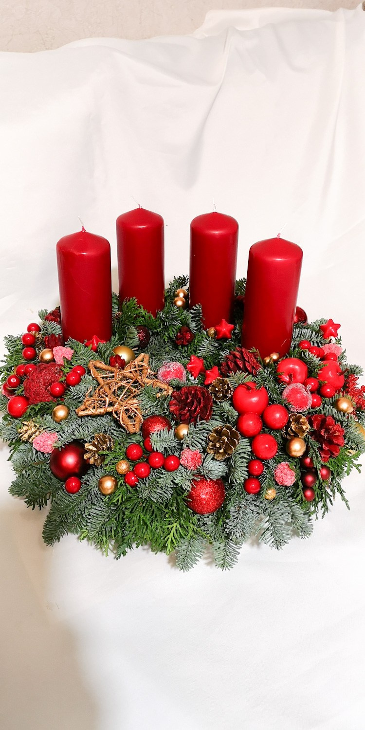 Adventes vainadziņi. Event design, decoration, floristry, gift, Irina Novika, Riga, Latvia