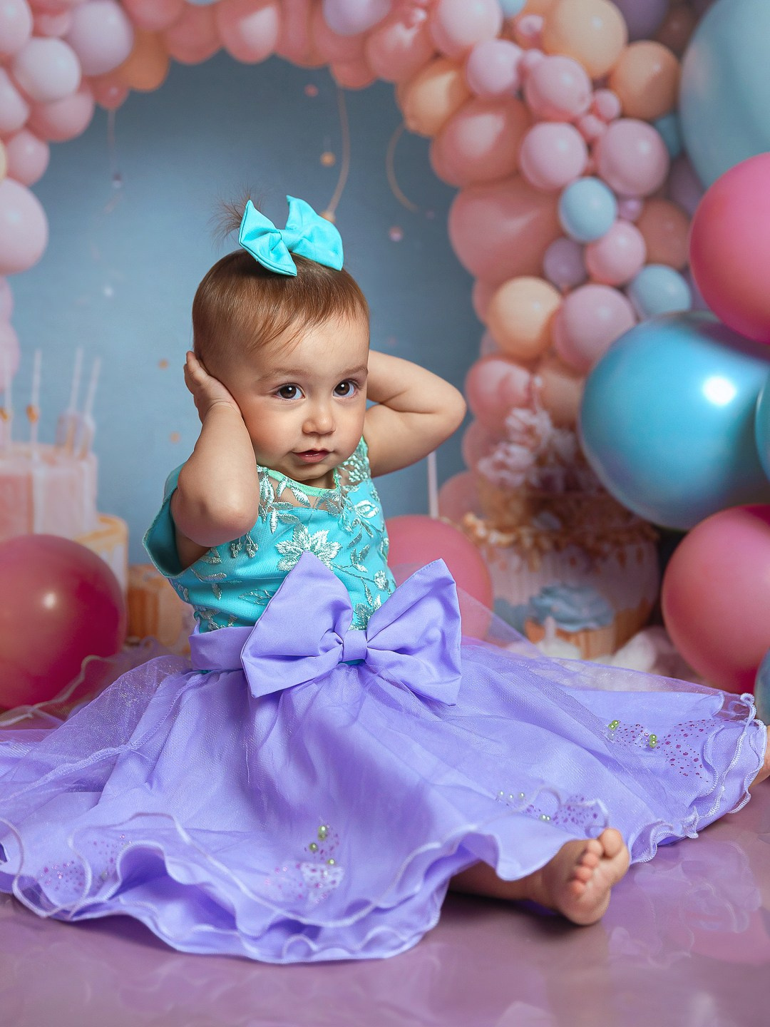 Ensaio infantil em estudio