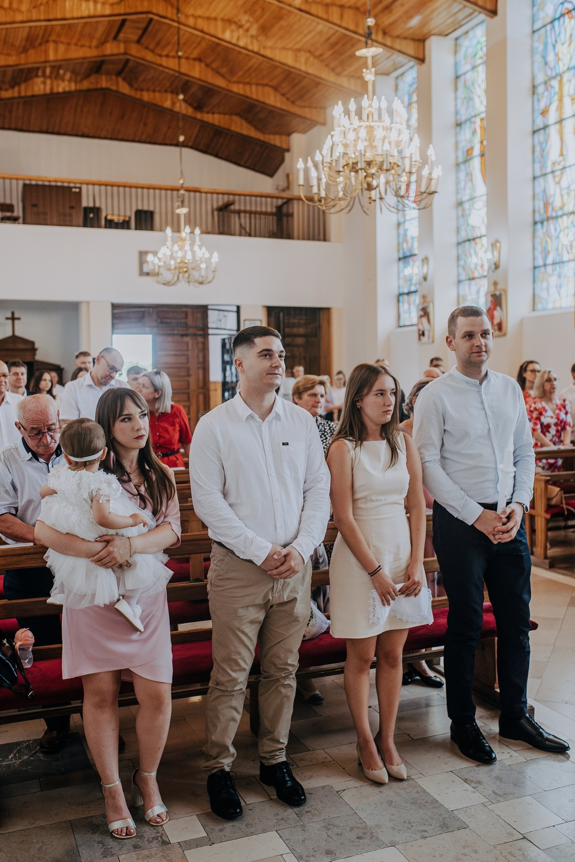 Chrzest Święty Hani. Dominika Strachacka Fotografia | Fotograf ślubny i rodzinny Opole Lubelskie Lublin