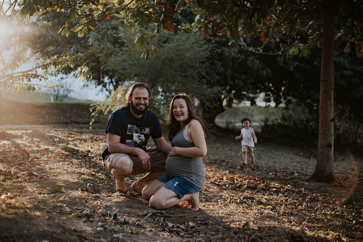 Luana, Victor e Theo a espera de Luísa. Fotógrafa de Eventos em São Paulo e Sorocaba Kika Damasceno