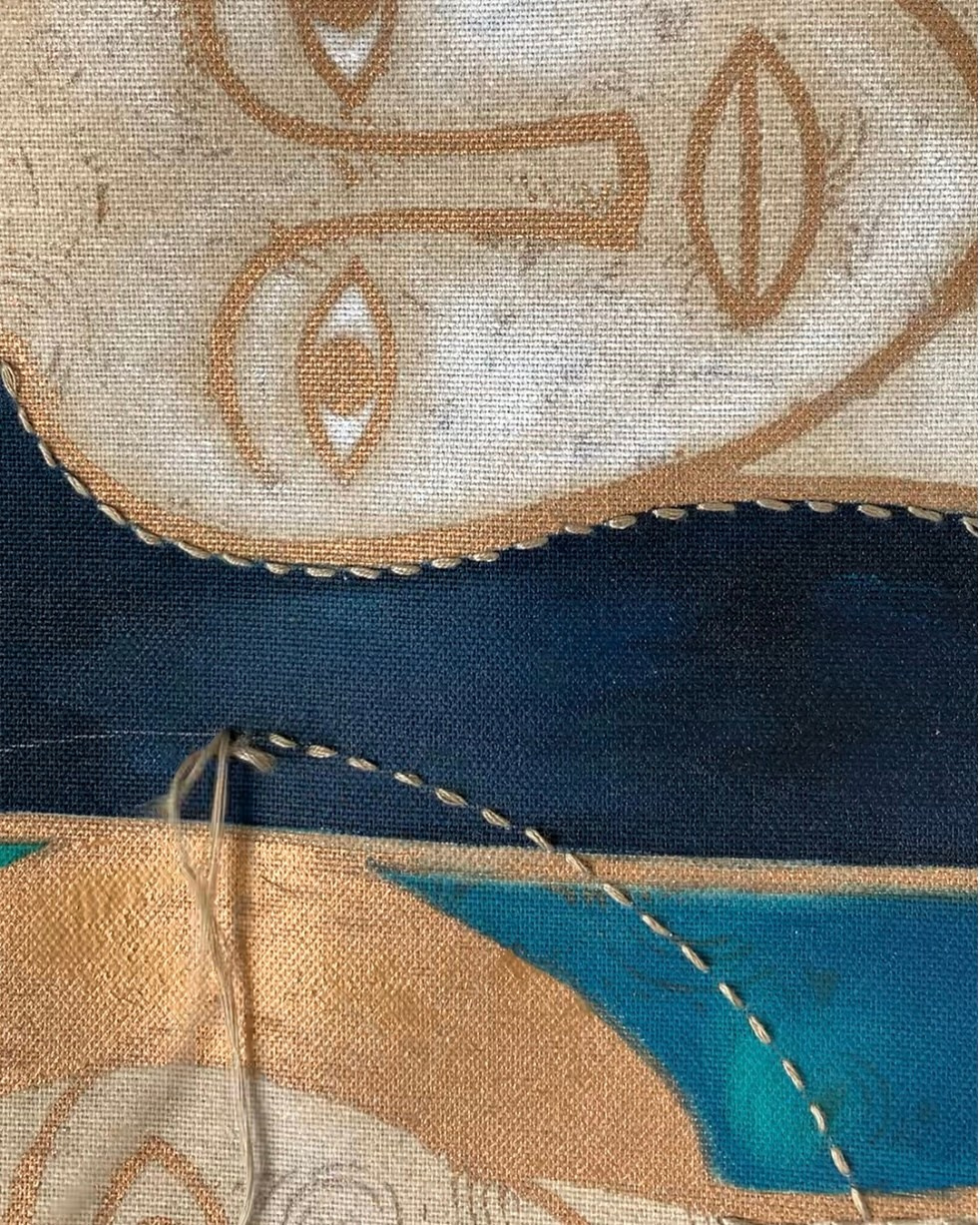 HOLY FACES (2023) stands at the intersection of conceptual research, advanced craftsmanship, and strong visual identity. The monumental format, the use of gold, the mixed-media technique, and a proven exhibition history — three exhibitions in institutional and high-profile corporate contexts — make this work particularly compelling from a value perspective.Signed by Nadia Kuprina and published in a catalogue, the artwork presents solid characteristics for an investment focused on quality, consistency of artistic research, and long-term cultural relevance.