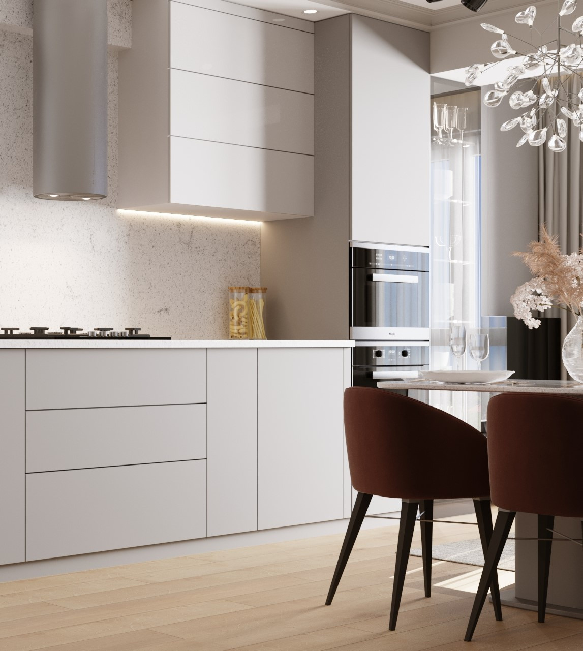 Дизайн ИНТЕРЬЕРА. Воздушный интерьер для девушки. 50 м², г. Кишинев, Молдова. Архитектор, дизайнер интерьера, декоратор