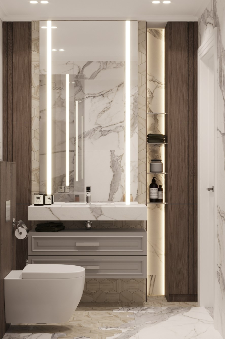 Дизайн ИНТЕРЬЕРА. Воздушный интерьер для девушки. 50 м², г. Кишинев, Молдова. Архитектор, дизайнер интерьера, декоратор