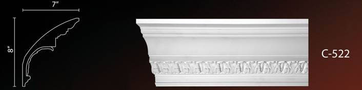 Crown Molding. Plaster molding