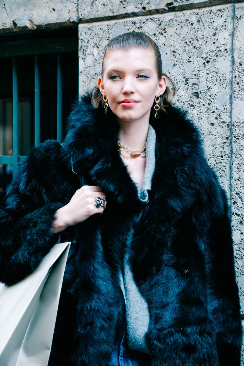 Street style in Milan. Milano Fashion Week