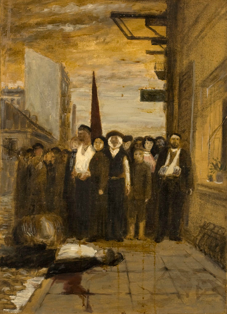 "Our land", early works, 1945 - 1070, painting, Andrzej Strumiłło, Andrzej Strumillo, Polish contemporary art, Polish artist, contemporary art in contemporary Poland, contemporary Polish artists, the best Polish painters, the best Polish artists, famous Polish artists,