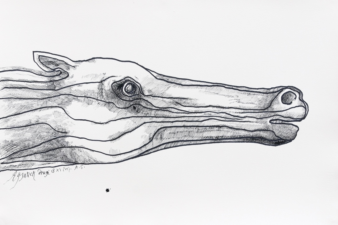 Końskie głowy - cykl 2016 - 2018. Andrzej Strumiłło - Wybitny polski artysta