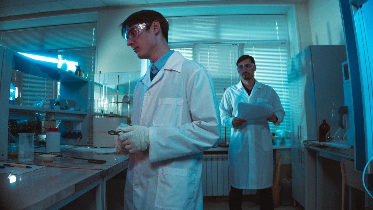 Backstage of the shooting of a advertising video