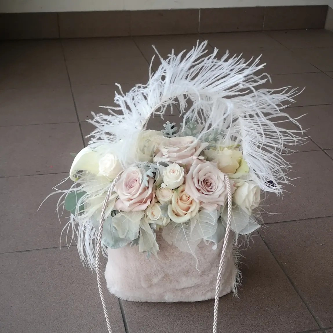 Puķu somiņas. Event design, decoration, floristry, gift, Irina Novika, Riga, Latvia