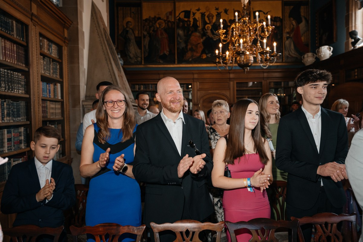 emotions of the guests after "yes I do"