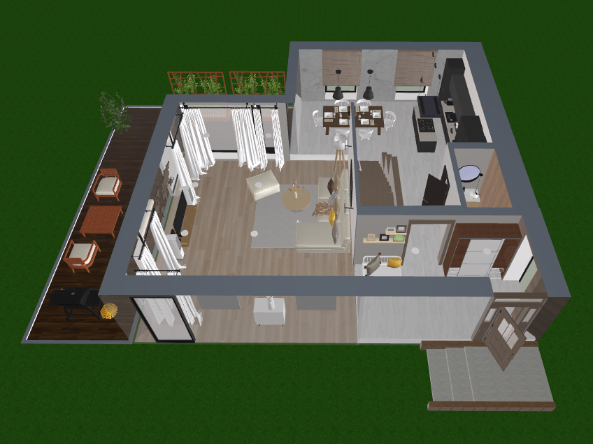 Pagubės sodų 11-oji 16, Vilnius. Namas su nepilna apdaila. Elina Sapiega fotografė Vilniuje