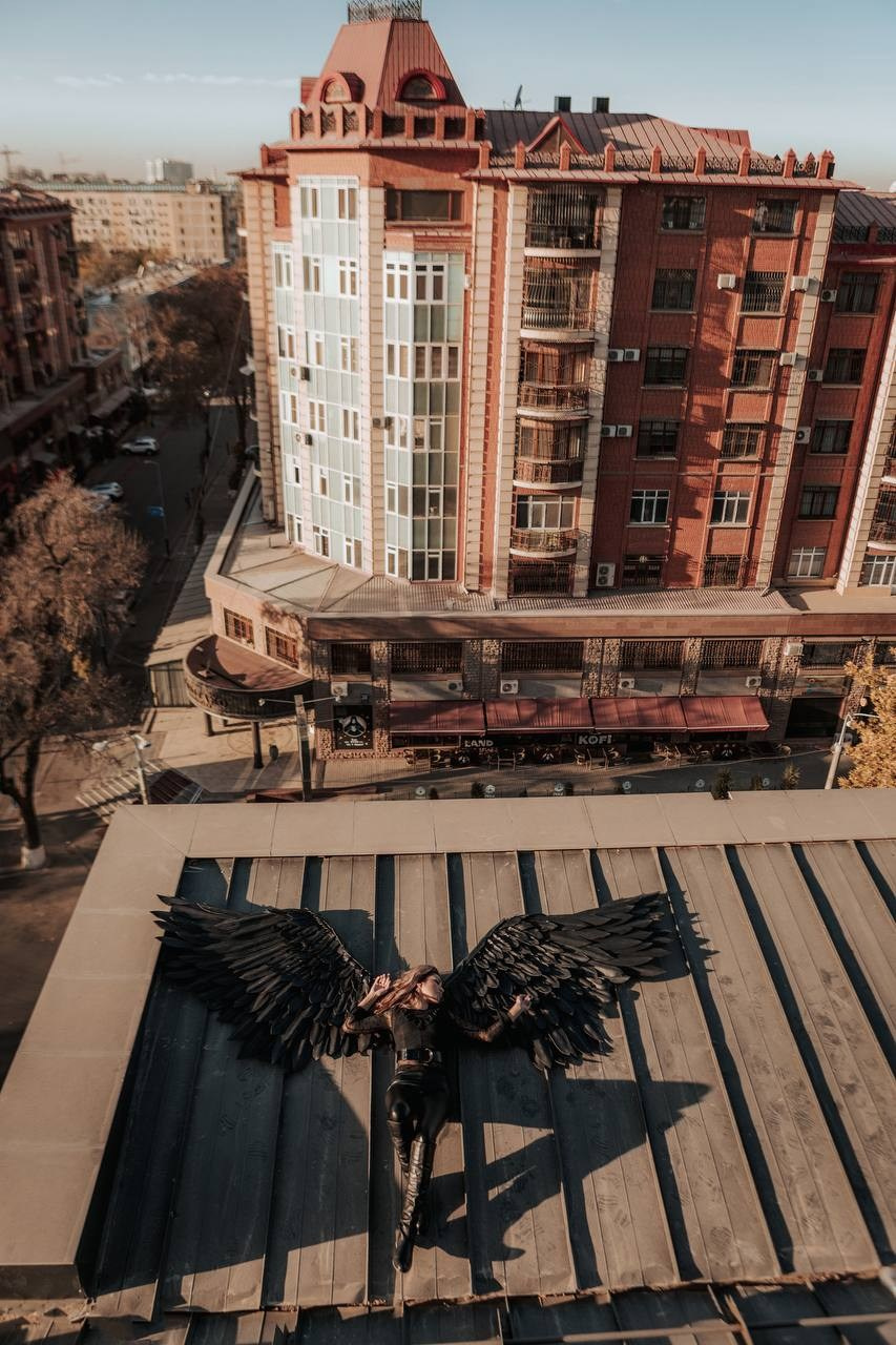 На крыше. Фотограф Вероника Яцына в Ташкенте