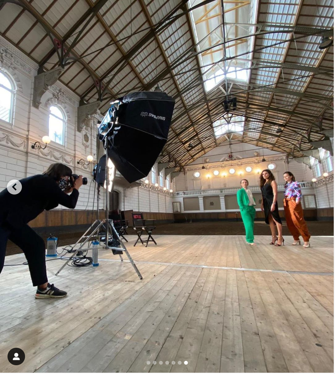 Editorial photoshoot for Netflix in Amsterdam manege. Portrait and Wedding Photographer Brussels & Amsterdam