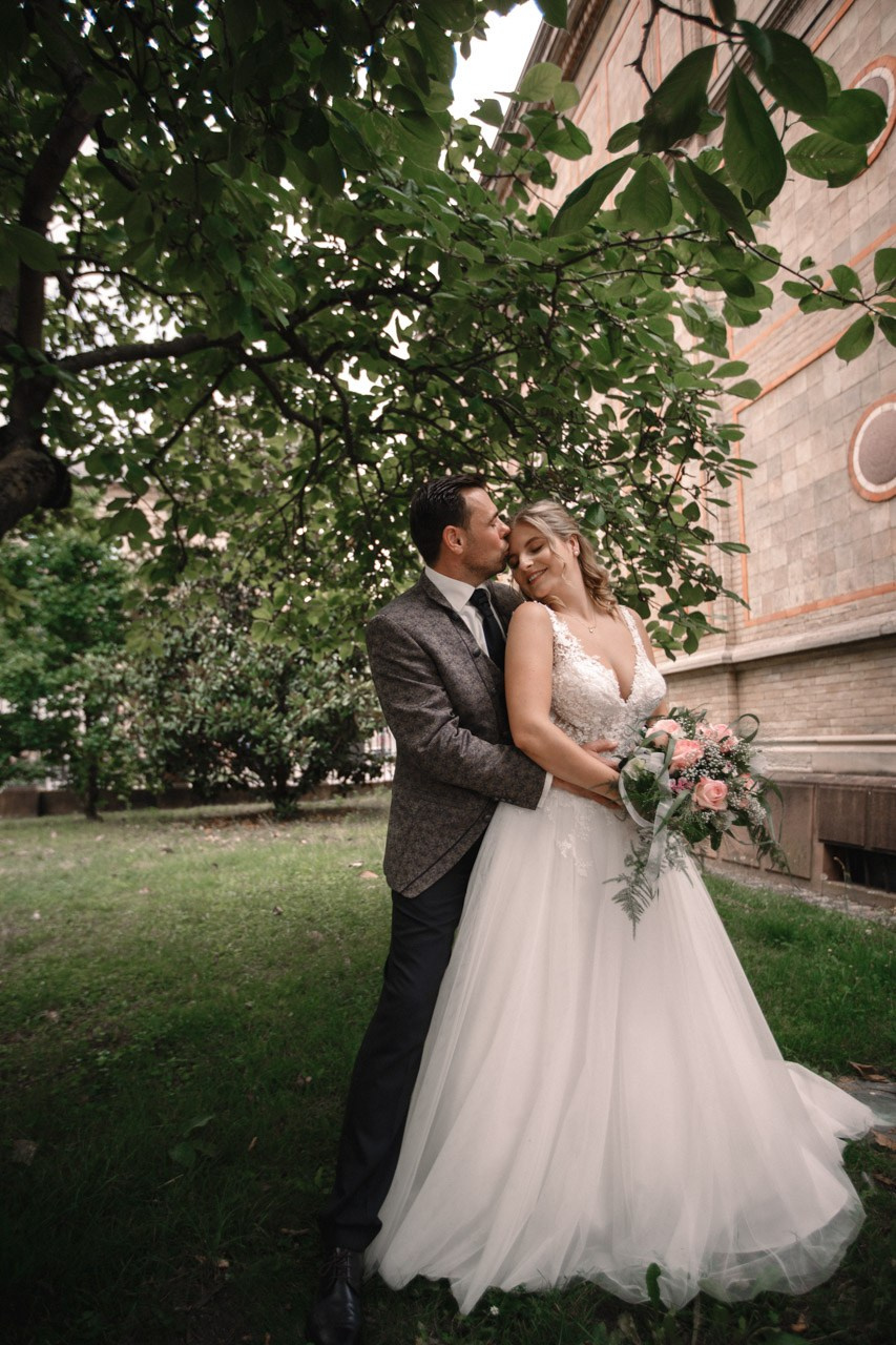 Kirchliche Hochzeit Rheinterrassen Karlsruhe – Noelia & Timo | Hochzeitsfotograf & Videograf