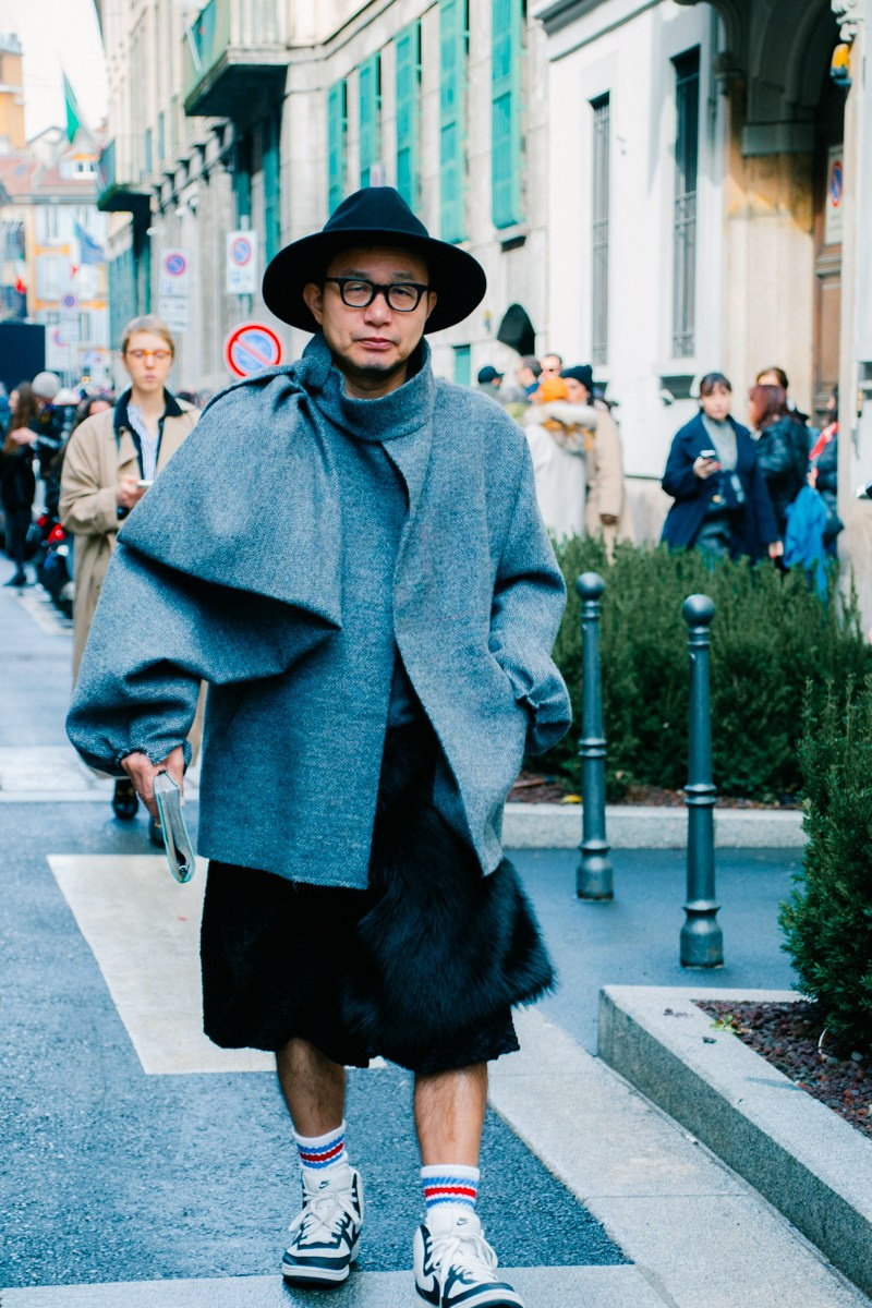 Street style in Milan. Milano Fashion Week