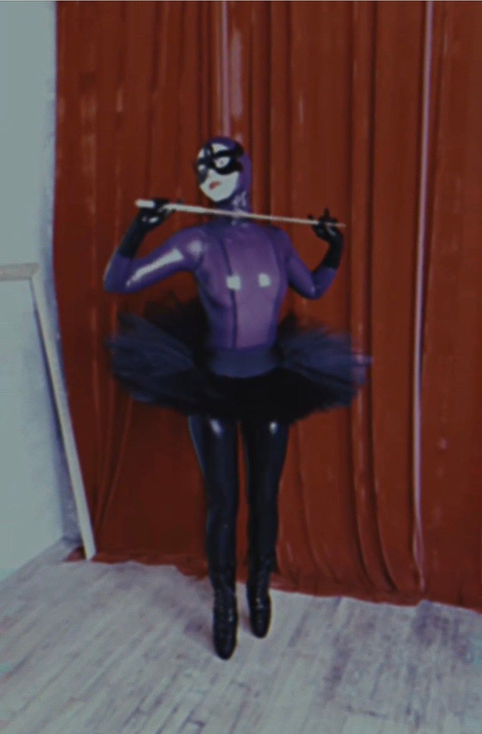 On a wheel. Membreign