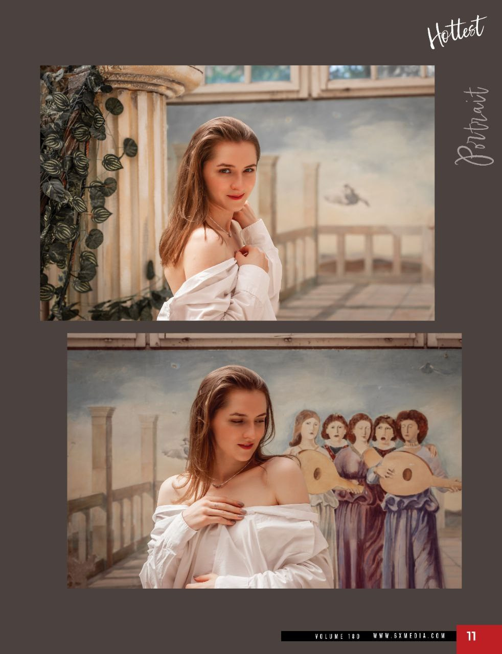 Диана, фотосессия в здании театра KPGT на заброшенном сахарном заводе, Белград. Виктория Федосеенко, фотограф в Сербии