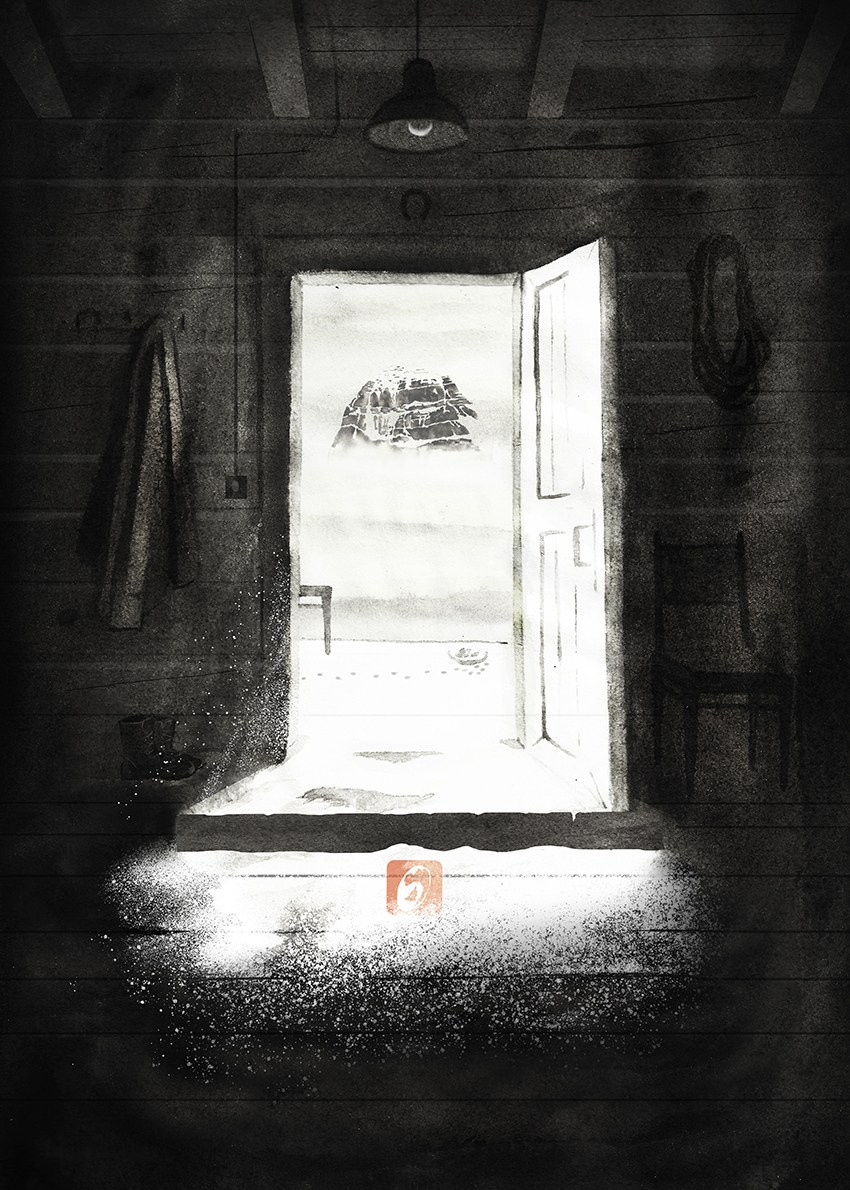 Iliustration for book by Wawrzyniec Jan Dąbrowski “Alchemia Czarnych Lodowców”. Artist, photographer, graphic designer, dreamer